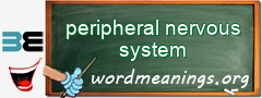 WordMeaning blackboard for peripheral nervous system